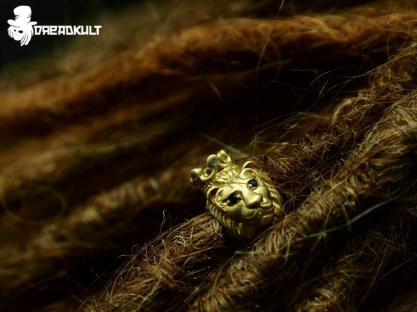 Messing zirkonia König der Löwen dreadperle, dreadschmuck, gypsy, goa, goaschmuck, dreadkult, dreadfarm, hippie, hippieschmuck, goa, goaschmuck, Dread Camo Cap